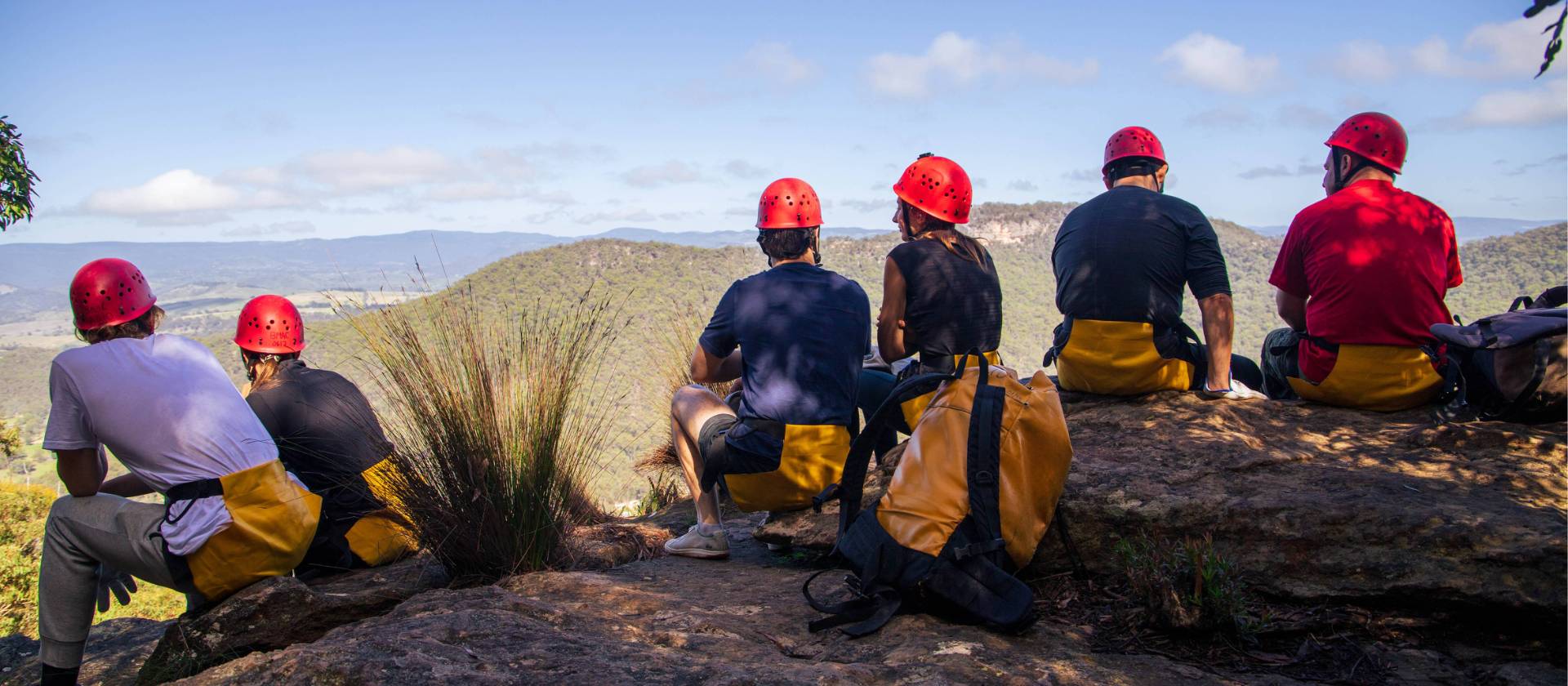 At the top of an abseil at Zig Zag in Mt Victoria | Dale Martin