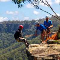 Abseiling at Zig Zag in Mt Victoria | Dale Martin