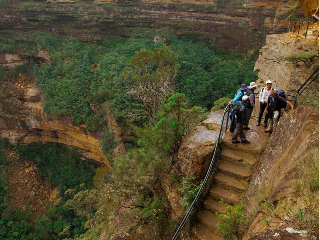 The Blue Mountains offer some challenging ascents |  <i>Stewart Hayes</i>