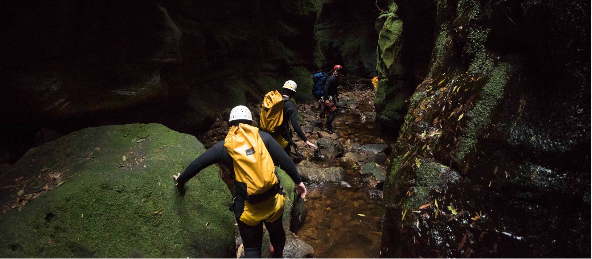 Negotiating a narrow section of Bowens Creek Canyon | Wolter Peeters | SMH