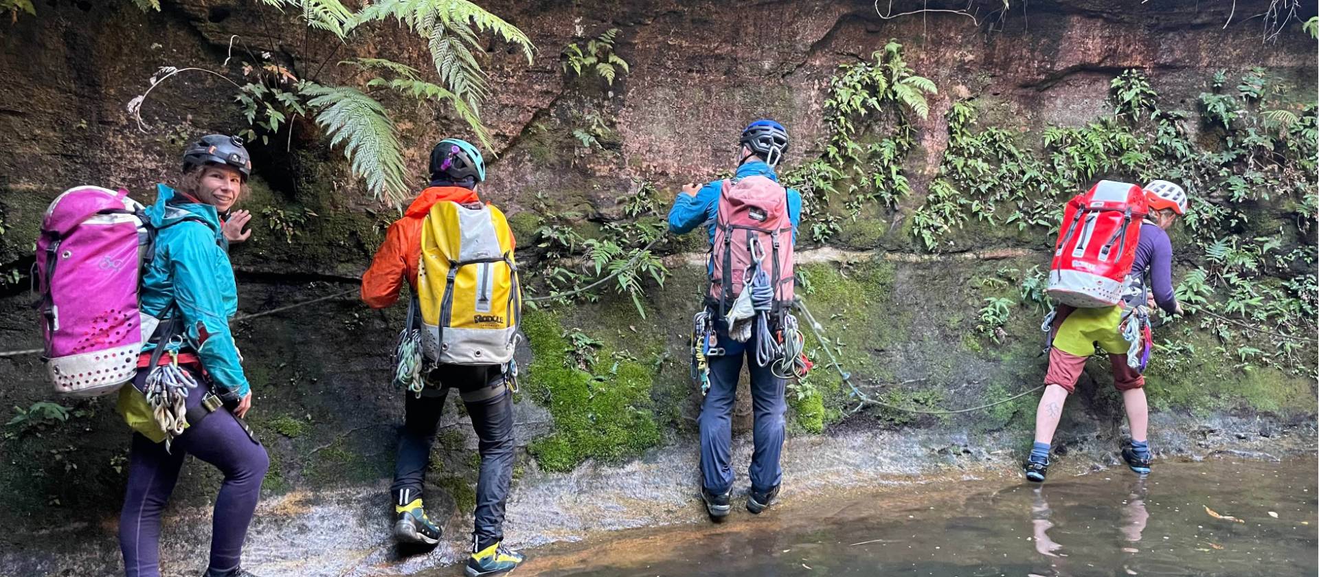 One of the challenges of Deep Pass Canyon is staying dry (or not) | Andy Mein