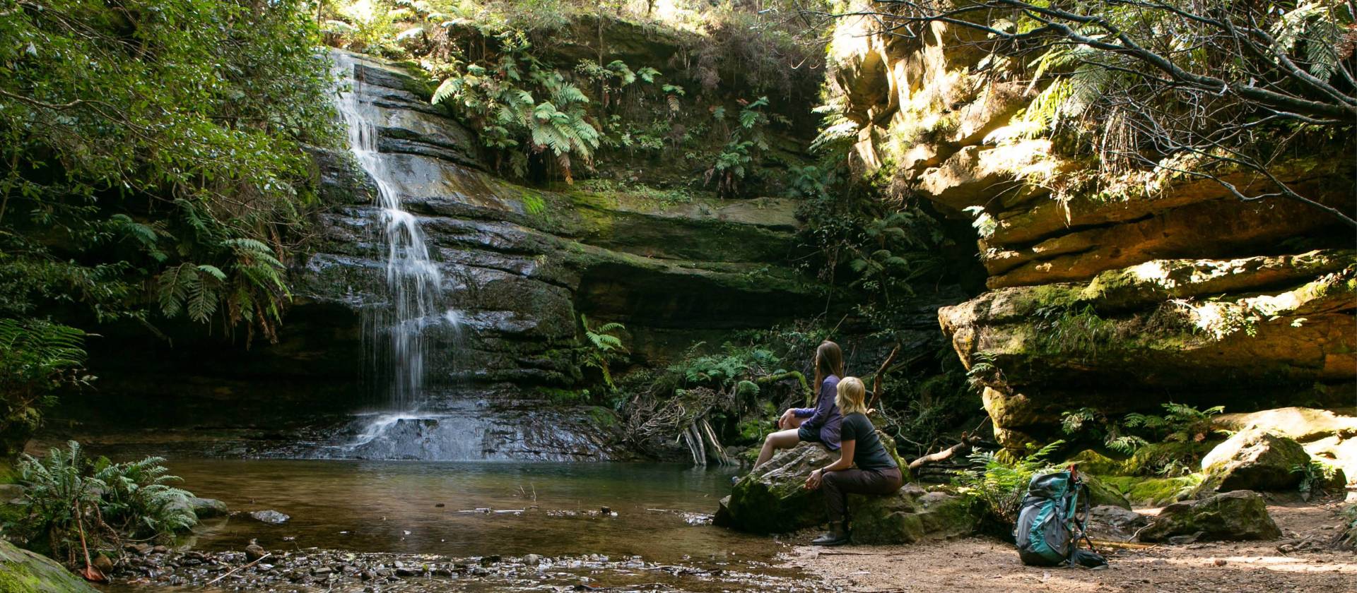 A tranquil rest spot on the Grand Cliff Top Walk in the Blue Mountains | Jannice Banks