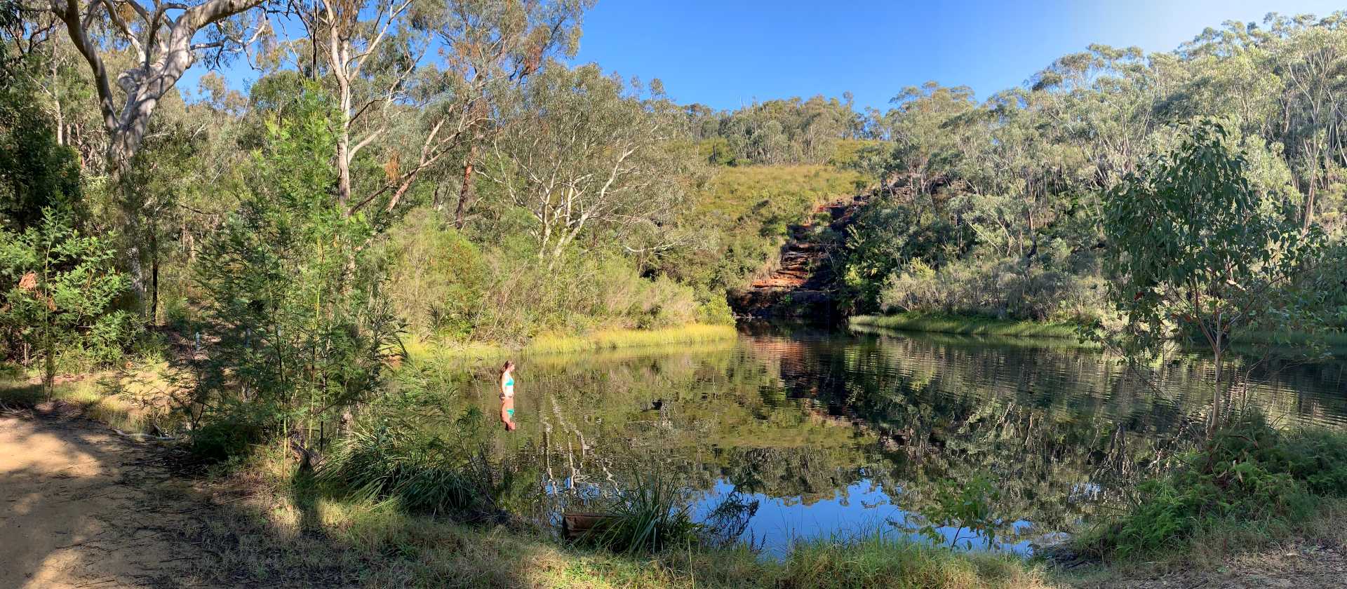 Enjoying an idyllic swimming hole in the Blue Mountains | Michael Buggy