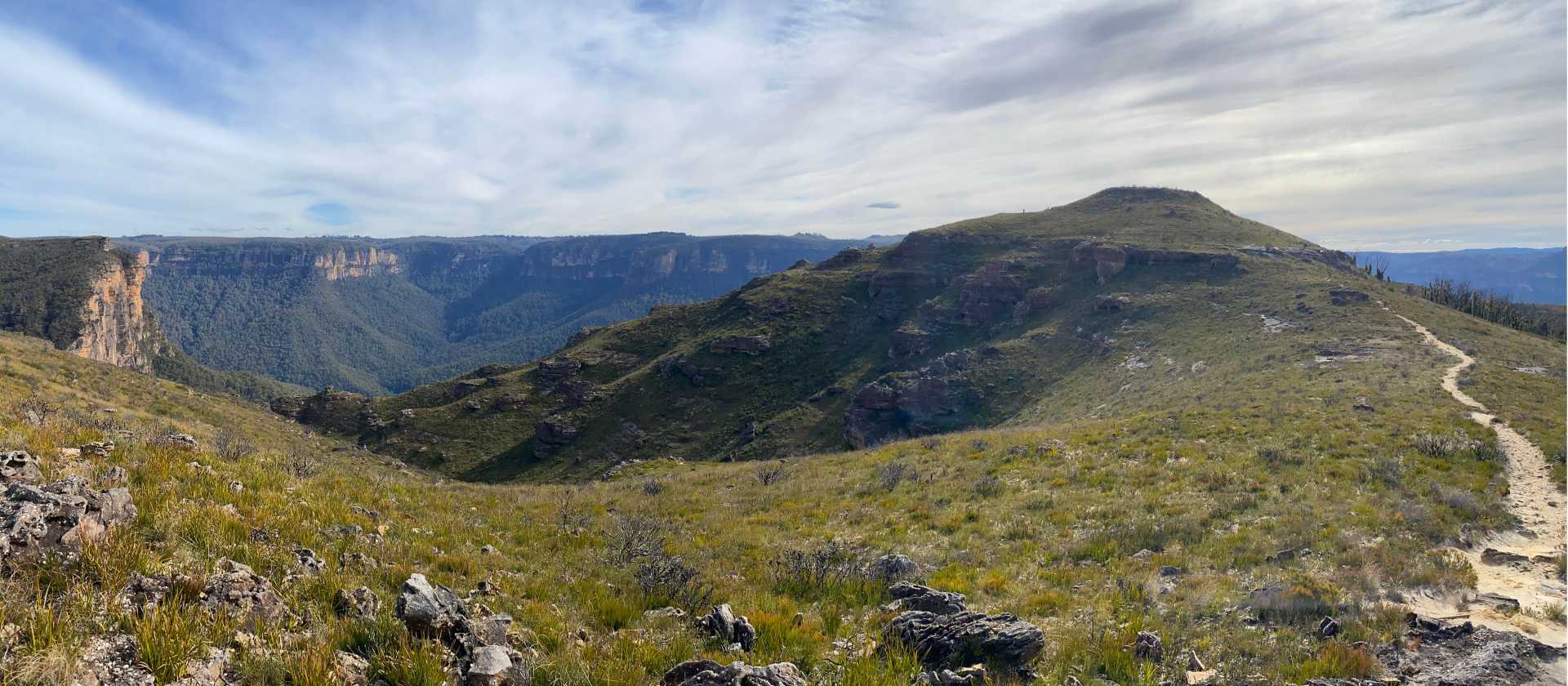 On approach to Lockley Pylon high above the Grose Valley | Bad Ninja Photographer