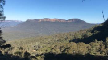 The ever present Mount Solitary viewed across the Jamison Valley