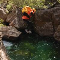 Optional water jump at the end of Serendipity Canyon | Dale Martin