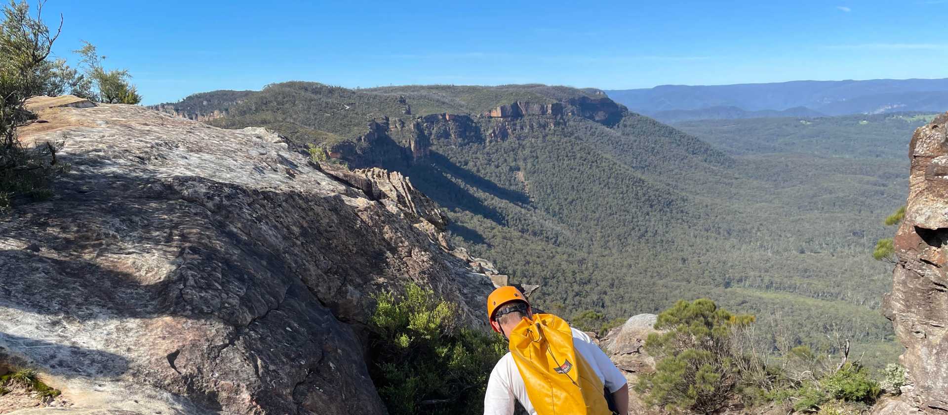Stunning abseiling vistas
