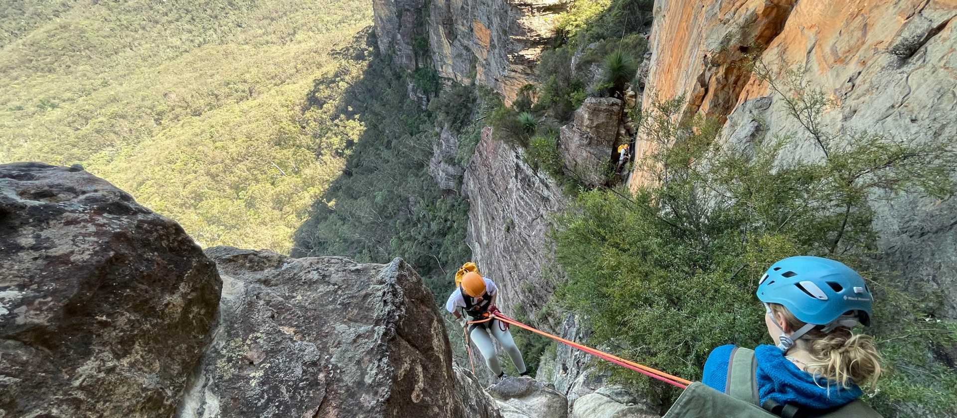 The Blue Mountains offer a stunning backdrop for an abseiling adventure